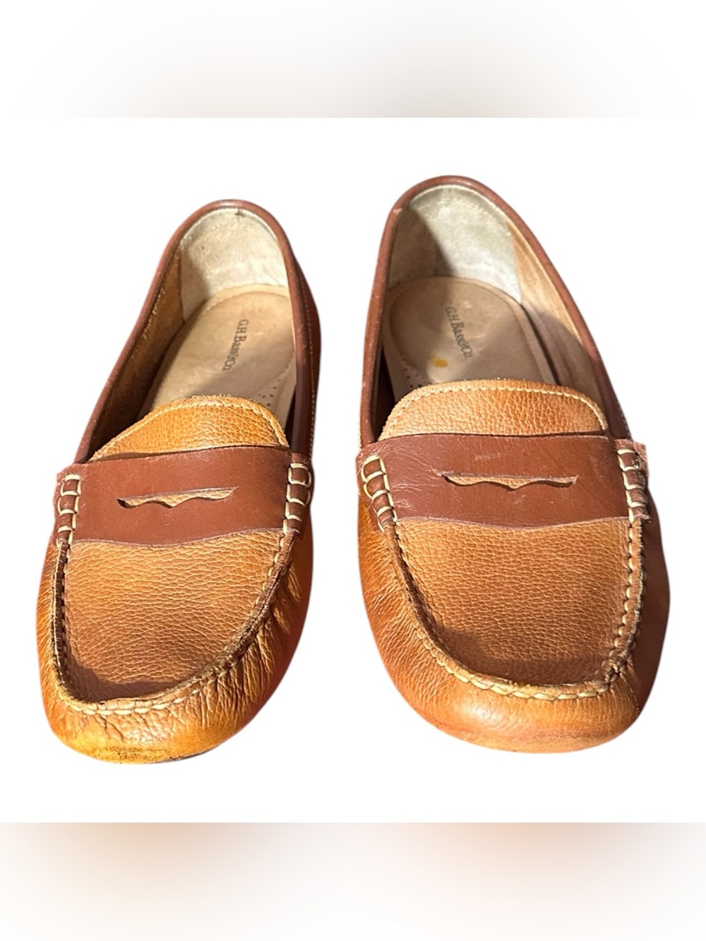 Bass Women's Leather Loafers Brown Size 10